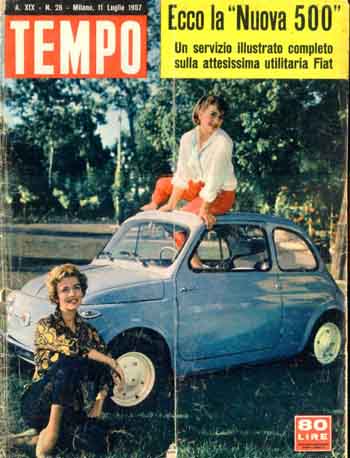 Copertina Il Tempo 11/7/1957
